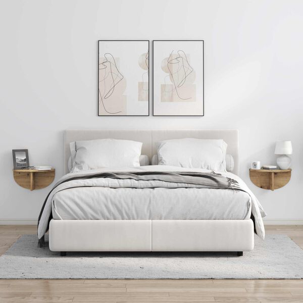 vidaXL P&oacute;łka ścienna Dąb rzemieślniczy 38 x 19 x 19 cm