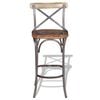 vidaXL Krzesło barowe, lite drewno odzyskane