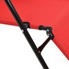 vidaXL Składane leżaki z podnóżkiem, 2 szt., stalowe, czerwone