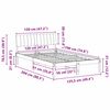 vidaXL Rama ł&oacute;żka Brązowy i taupe 120 x 190 cm Lite drewno sosnowe