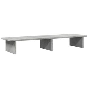 vidaXL Podstawka pod monitor, szarość betonu, 100x27x15 cm