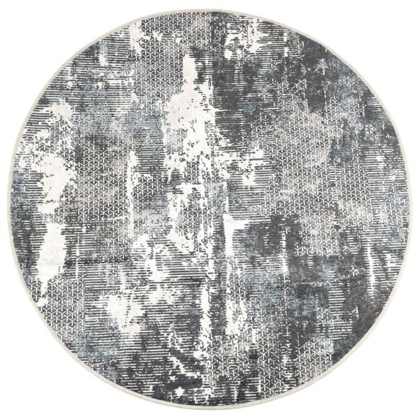 vidaXL Dywan z możliwością prania, kolorowy, Ø120 cm, antypoślizgowy