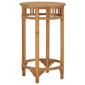 vidaXL Stolik barowy, &Oslash; 60 cm, lite drewno tekowe