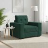 vidaXL Sofa Fotel Ciemnozielony 100x78x80 cm Aksamit