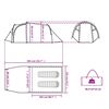 vidaXL Namiot turystyczny, 2-os., biały, zaciemniany, wodoszczelny
