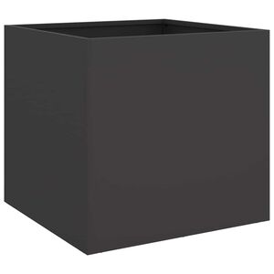 vidaXL Donica, czarna, 42x40x39 cm, stal