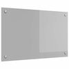 vidaXL Panel kuchenny Jasnoszary 80 x 50 cm szkło hartowane