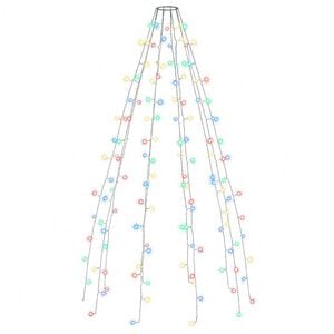 vidaXL Siatka lampek choinkowych, 150 kolorowych diod LED, 150 cm