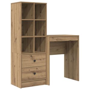 vidaXL Biurko Dąb rzemieślniczy 105,5 x 34 x 127 cm 2 szt.