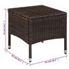 vidaXL Fotel ogrodowy z podnóżkiem i poduszkami, polirattan, brązowy