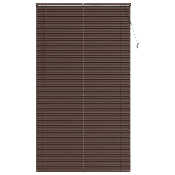 vidaXL Żaluzja wenecka Ciemnobrązowy ze wzorem 213 x 110 cm PVC