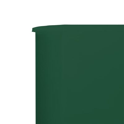 vidaXL Parawan 9-skrzydłowy z tkaniny, 1200x160 cm, zielony