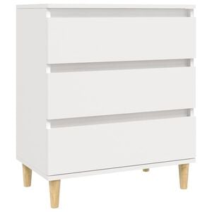 vidaXL Komoda, biała, 60x35x70 cm, materiał drewnopochodny