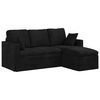 vidaXL Sofa Czarny 178 x 134 x 80 cm Aksamit