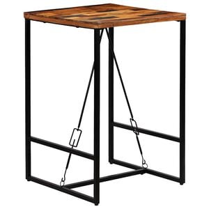 vidaXL Stolik barowy z litego drewna odzyskanego, 70 x 70 x 106 cm