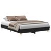 vidaXL Ramka ł&oacute;żka Czarny Dąb 203 x 153 x 25 cm Drewno inżynieryjne