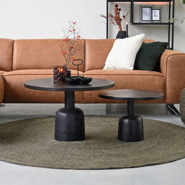 LABEL51 Dywan Jute, okrągły, 180x180 cm, XXL, kolor khaki