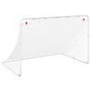 vidaXL Bramka do piłki nożnej biała 122x81x81 cm stalowa