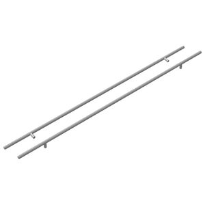 vidaXL Uchwyt do szafki 2 szt. Srebrny 900 mm Stal nierdzewna