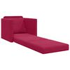 vidaXL Sofa Bed 60cm Czerwone wino Aksamit
