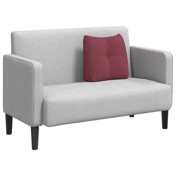 vidaXL Poduszka na plecy Czerwone wino 45 x 24 x 50 cm tkanina