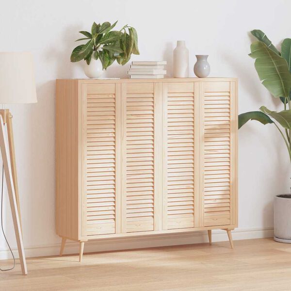 vidaXL Drzwi do szafek żaluzjowe 4 szt. 99x29,5 cm lite drewno sosnowe