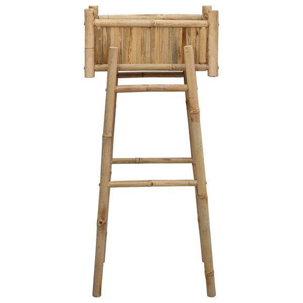 vidaXL Doniczka ogrodowa z uchwytem Naturalny 50 x 38 x 114 cm Bambus