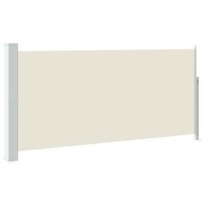 vidaXL Zwijana markiza boczna, 140 x 314 cm, kremowa