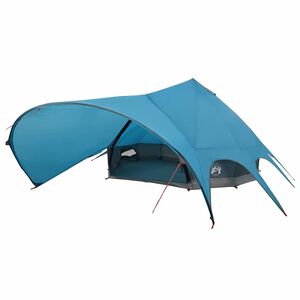 vidaXL Namiot Teepee na 9 os&oacute;b Niebieski i szary 502 x 502 x 297 cm