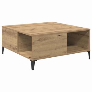 vidaXL Stolik kawowy Dąb rzemieślniczy 80 x 80 x 36,5 cm