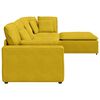vidaXL Sofa modułowa z podn&oacute;żkiem i poduszkami Velvet Yellow