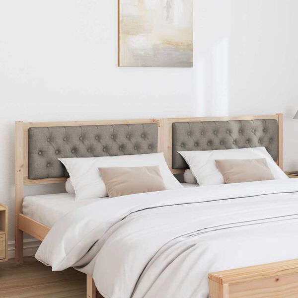 vidaXL Zagł&oacute;wek Inny Brązowy i taupe 200 cm Lite drewno sosnowe