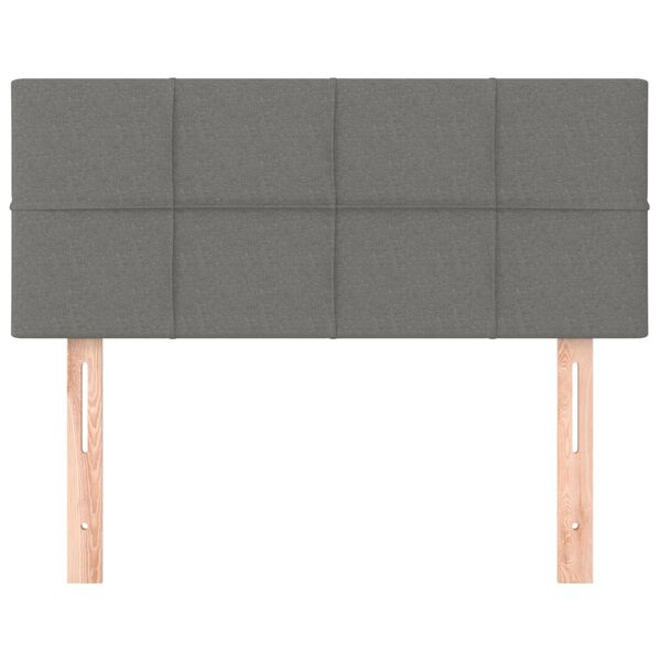 vidaXL Zagłówek do łóżka, ciemnoszary, 80x5x78/88 cm, tkanina