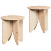 vidaXL Stolik kawowy 2 szt. Naturalny 41,5 x 41,5 x 44 cm