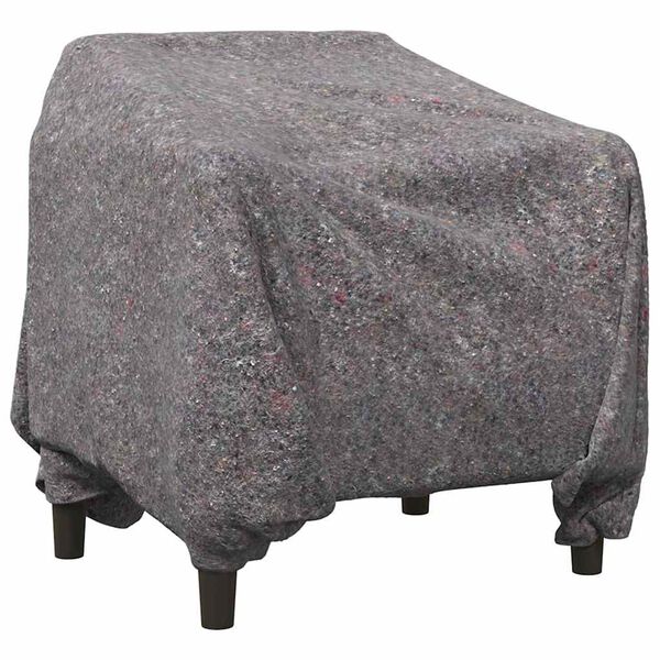 vidaXL Kosy do przeprowadzki 5 pcs Szary 150 x 200 cm tkanina