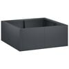 vidaXL Mur oporowy 4 szt. 100 x 100 x 40 cm Stal antracytowy