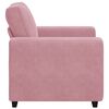 vidaXL Sofa Fotel Różowy 60 cm Aksamit