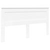 vidaXL Ramka łóżka Z zagłówkiem Biały 180 x 200 cm Lite drewno sosnowe