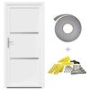 vidaXL Drzwi Frontowe Biały 108 x 208 cm PVC