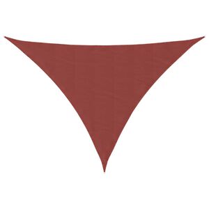 vidaXL Tr&oacute;jkątny żagiel ogrodowy, tkanina Oxford, 3x3x4,24 m, terakota