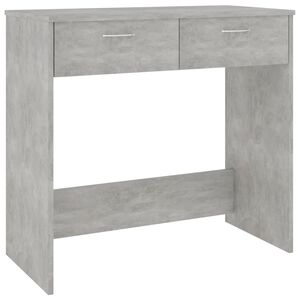 vidaXL Biurko, szarość betonu, 80x40x75 cm, materiał drewnopochodny