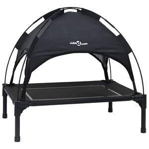 vidaXL Legowisko dla psa 63 x 49,5 x 60 cm Stal Czarny