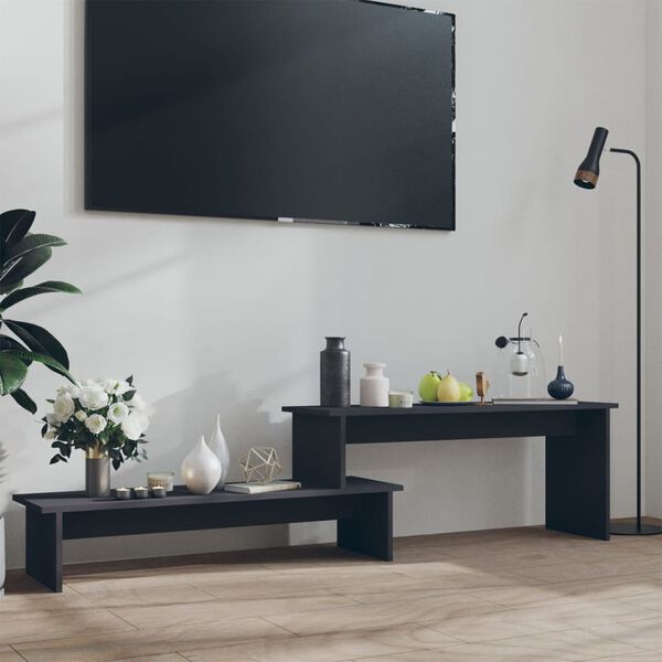 vidaXL Szafka pod TV, szara, 180x30x43 cm, materiał drewnopochodny