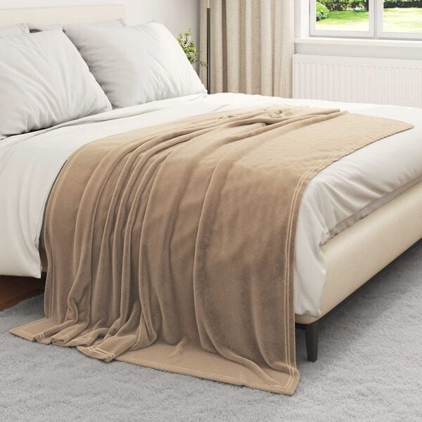 vidaXL Koce narzutowe 6 pcs Camel 150 x 200 cm Polar