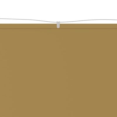 vidaXL Markiza pionowa, beżowa, 100x360 cm, tkanina Oxford