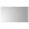 vidaXL Lustro łazienkowe LED przezroczysty 90 x 50 cm szkło hartowane