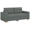 vidaXL Sofa dwuosobowa, ciemnoszara, 180x77x82 cm, tkanina