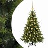 vidaXL Sztuczna choinka z bombką 120 cm 150 LED Ciepła biel