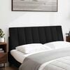 vidaXL Poduszka na wezgłowie, Hanko, czarna, 120 cm, tkanina