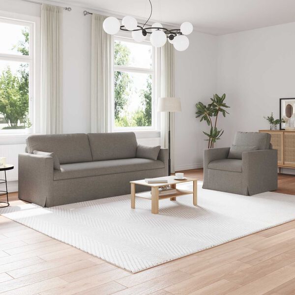 vidaXL Sofa 2 pcs Ciemnoszary